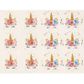 PAPER LOOT BAGS W STICKERS UNICORN 8PCS