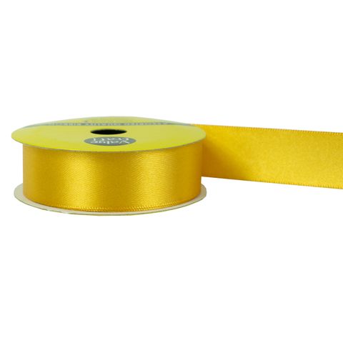 RIB 22MM POLYESTER SATIN GOLD 3M