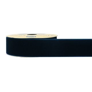 RIB 25MM VELVET MIDNIGHT 2M