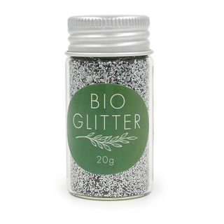 BIO CRAFT GLITTER 20GM SILVER