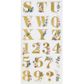 DIMENSIONS STICK ALPHA GOLD FOIL FLOWER