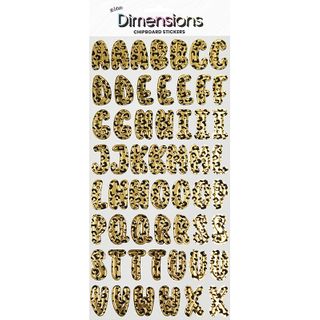 DIMENSIONS STICK ALPHA ANIMAL PRINT