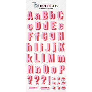 DIMENSIONS STICK ALPHA BOLD PINK