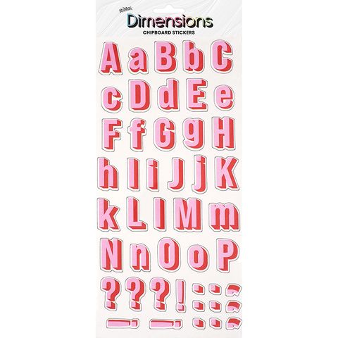 DIMENSIONS STICK ALPHA BOLD PINK