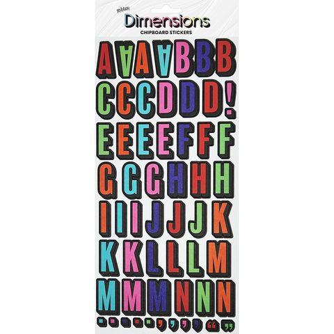 DIMENSIONS STICK ALPHA BOLD MULTICOLOUR