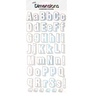 DIMENSIONS STICK ALPHA WHITE HOLOGRAPHIC