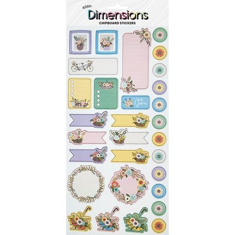 DIMENSIONS STICK LABEL FLORAL LOVE