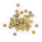 ALPHABET ROUND GOLD BEADS MULTI 20G