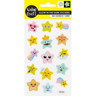 Stickers Glow In The Dark Stars 1Sh