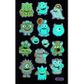 STICKERS GLOW IN THE DARK MONSTERS 1SH