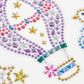 Stickers Crystal Dots Hot Air Baloon 1Sh