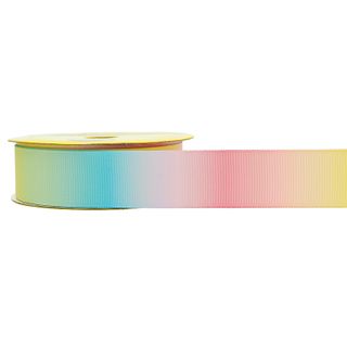 RIB GROSGRAIN 22MM PASTEL OMBRE 3M