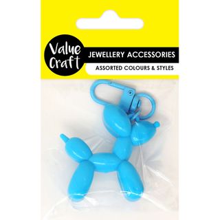 BALLOON DOG KEYCHAIN BLUE 1PC