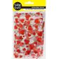 ORGANZA BAG RED HEARTS 14.5x10CM 5PC