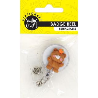 Retractable Badge Reel Bear 1Pc