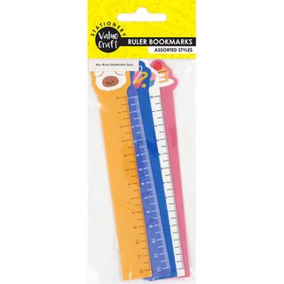 Mini Ruler Bookmarks 5Pc