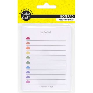 Mini Cloud To Do Notepad 1Pc