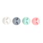 Silicone Cable Tidy Clips Pastel 4Pc
