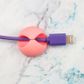 Silicone Cable Tidy Clips Pastel 4Pc