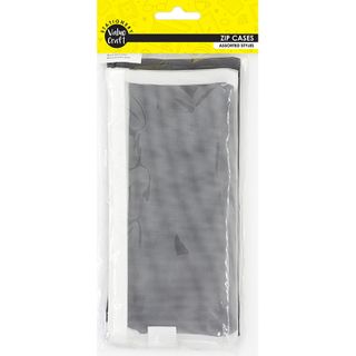 Mesh Zip Cases Monochrome 2Pc