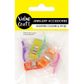 Plastic Mini Clips Assorted 6Pc