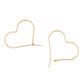 JF HEART HOOPS GOLD 6PCS