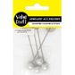 JF 78MM SILVER PEARL HAT PIN 4PCS