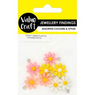 CHARM PLASTIC DAISY 16MM 8PCS