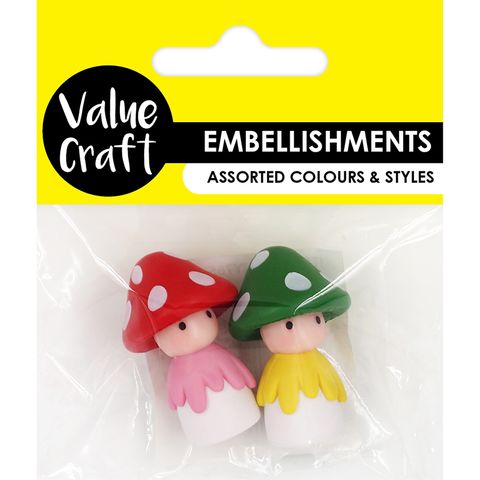 MINI MUSHROOM PEOPLE 2PCS