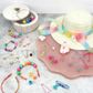 LARGE HOLE BEADS WATERCOLOUR 11PCS