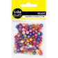 ALPHABET ROUND BRIGHT BEADS MULTI 25G