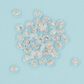 ALPHABET ROUND CLEAR BEADS ROSE 20G