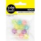 PLASTIC CRYSTAL IRRIDESCENT BEADS 12PCS