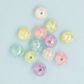 PLASTIC CRYSTAL IRRIDESCENT BEADS 12PCS