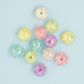 PLASTIC CRYSTAL IRRIDESCENT BEADS 12PCS