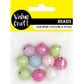 DISCO BALL BEAD 16MM MULTI PASTEL 10PCS