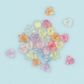 IRREDESCENT STAR AND HEART BEADS 25G