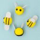 BEE POM POM EMBELLISHMENTS 5PCS