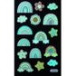 STICKERS GLOW IN THE DARK RAINBOWS 1SH