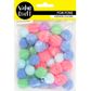 POM POMS ASST PASTELS 40PC