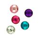 RHINESTONES ROUND 20MM  ASST 20PCS