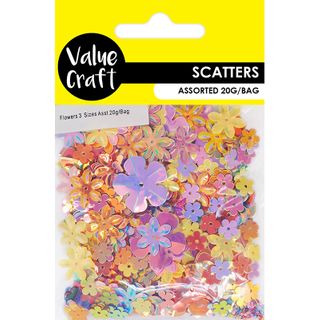 CRAFT SCATTERS FLWRS 3 SIZ HOLOGRAPH 20G