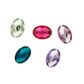 RHINESTONES OVAL 13X18MM  ASST 40PCS