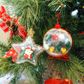 XMAS BAUBLES ROUND 8CM 4PCS