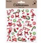 XMAS COLOUR STICKER SANTA -C.CANE 1SH