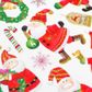 XMAS COLOUR STCKER GLIT SANTA-CANDY 1SH