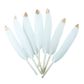 FEATHERS GOOSE W GOLD TIP WHITE 12PC