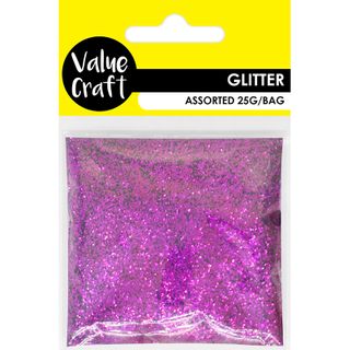 CRAFT GLITTER IN BAG PURPLE 25G