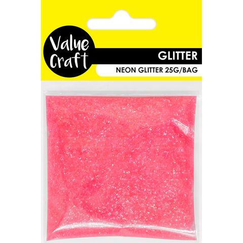 CRAFT GLITTER NEON PINK 25G