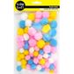 POM POMS ASST PASTELS MIX 100PCS